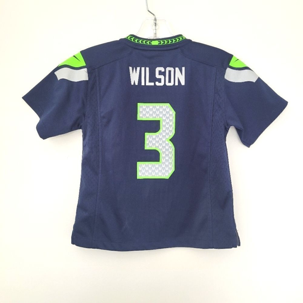 NIKE #3 Russell Wilson Seattle Seahawks youth L jersey